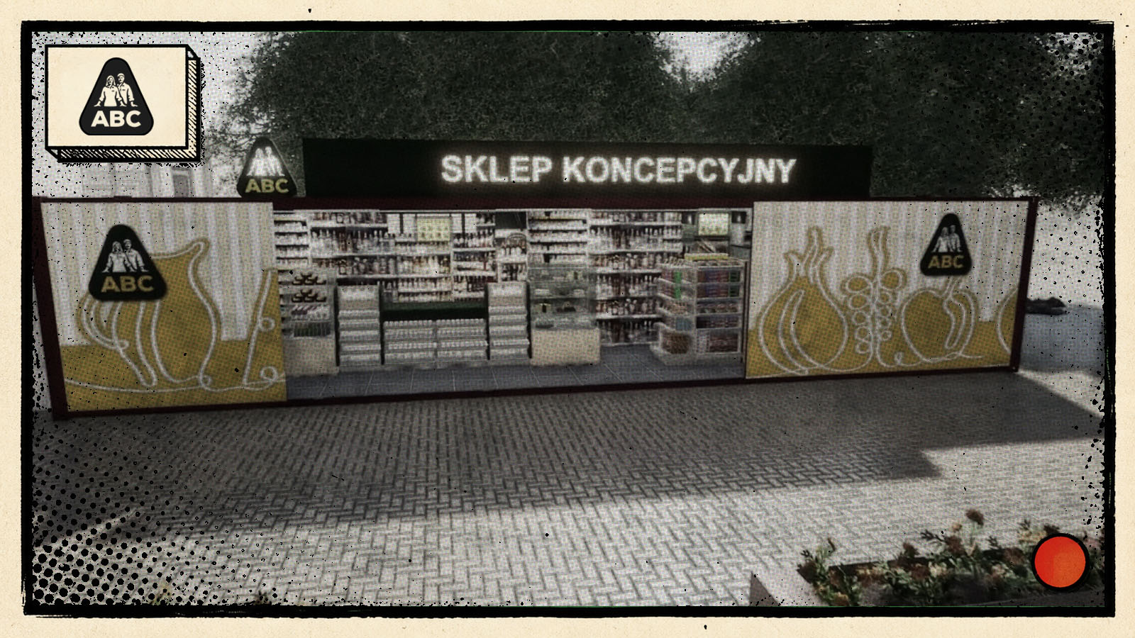 Sklepy ABC — wizualizacja sklepu kontenerowego